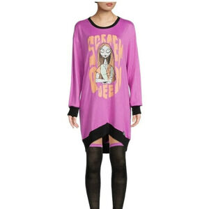 Disney The Nightmare Before Christmas Sally Sleepwear Tunic Women Medium Purple